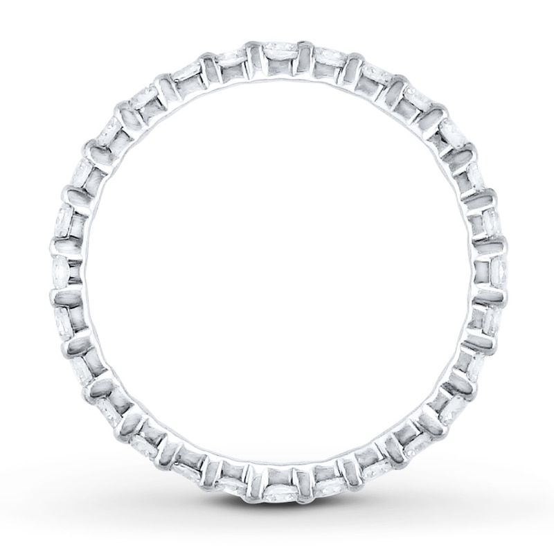 Diamond Eternity Ring 1 ct tw Round-cut White Gold Plated