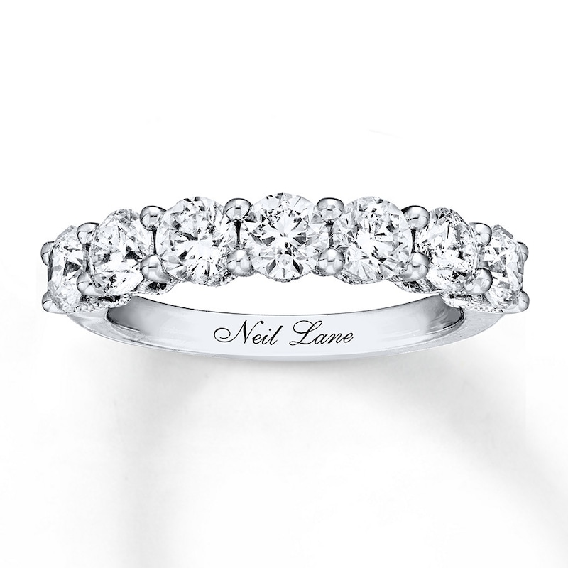 Neil Lane Anniversary Band 2 ct tw Diamonds White Gold Plated