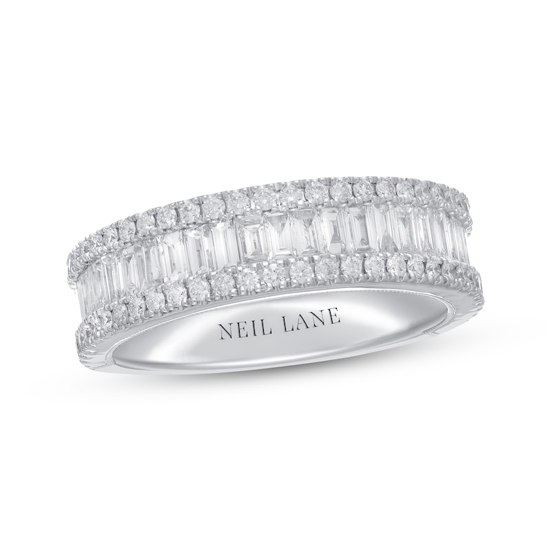Neil Lane Diamond Anniversary Ring 1-1/2 ct tw White Gold Plated