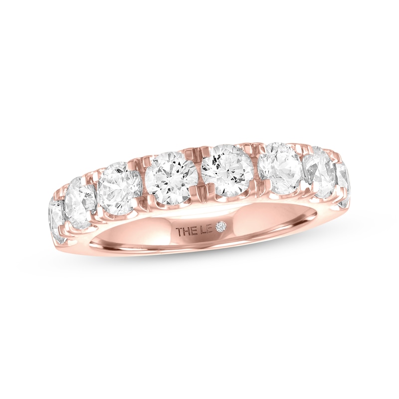 THE LEO Diamond Anniversary Ring 2 ct tw Round-cut Rose Gold Plated