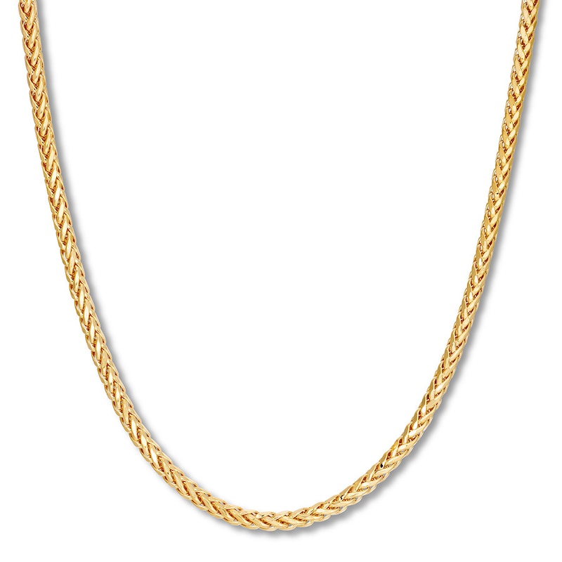 Cuban Chain Necklace 10K Yellow Gold 24