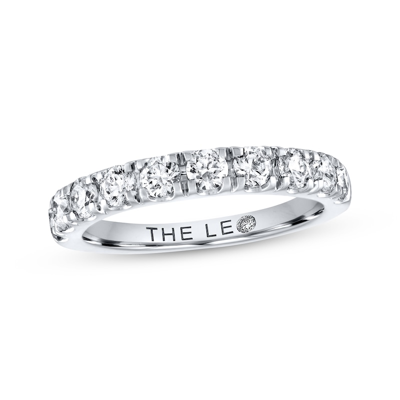THE LEO Diamond Anniversary Band 1 ct tw Round-cut White Gold Plated