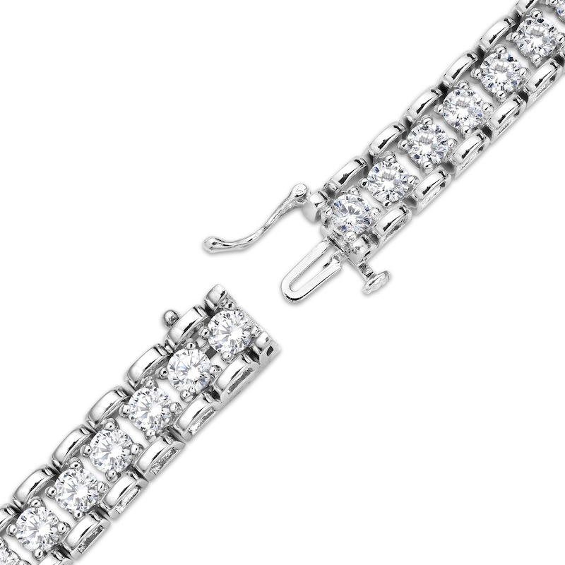 Men's Diamond Link Bracelet 4 ct tw White Gold Plated 8.5