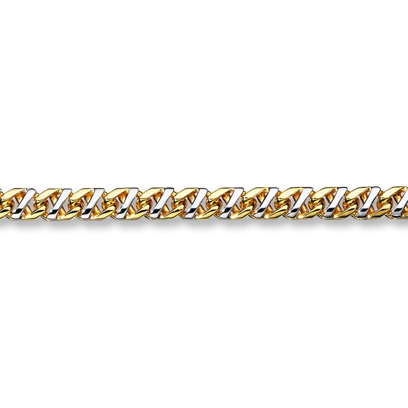 Solid Mariner Necklace Two-Tone Gold Plated 22