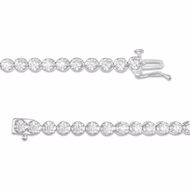 Marilyn Monroeâ¢ Collection 4 CT. T.W. Diamond Tennis Bracelet in 10K White Gold
