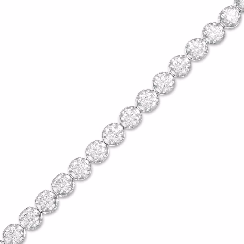 Marilyn Monroeâ¢ Collection 4 CT. T.W. Diamond Tennis Bracelet in 10K White Gold