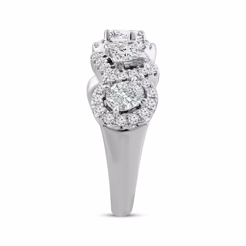 Diamond Ring 1-3/4 ct tw 10K White Gold