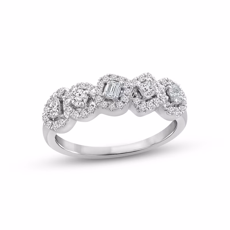 Diamond Ring 1/2 ct tw 10K White Gold