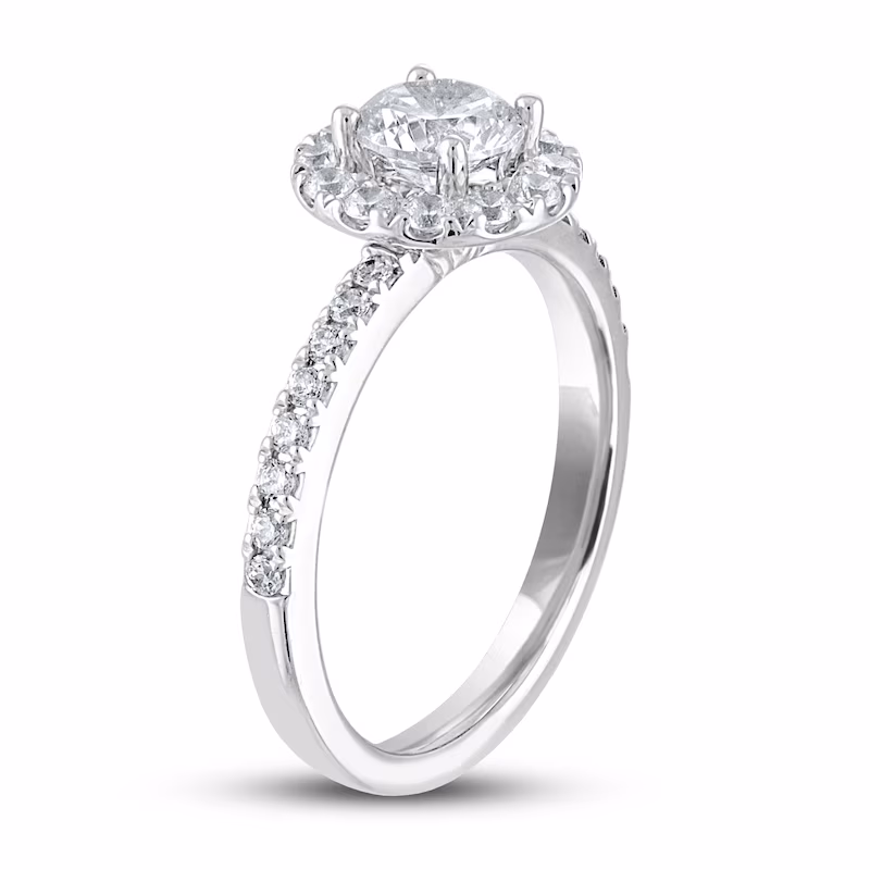 THE LEO Diamond Engagement Ring 1-1/8 ct tw Round-cut 14K White Gold