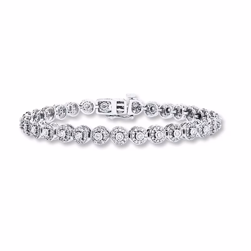 Diamond Bracelet 1 ct tw 10K White Gold 7.25