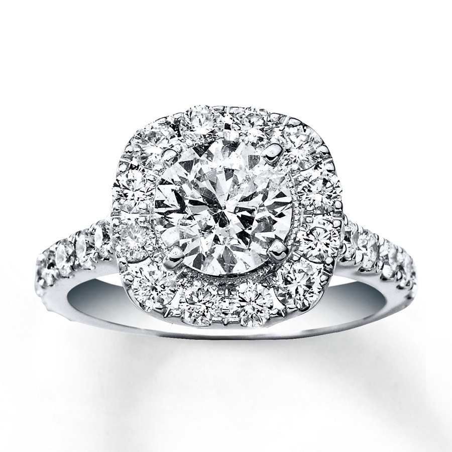 Neil Lane Engagement Ring 2-3/4 ct tw Diamonds 14K White Gold