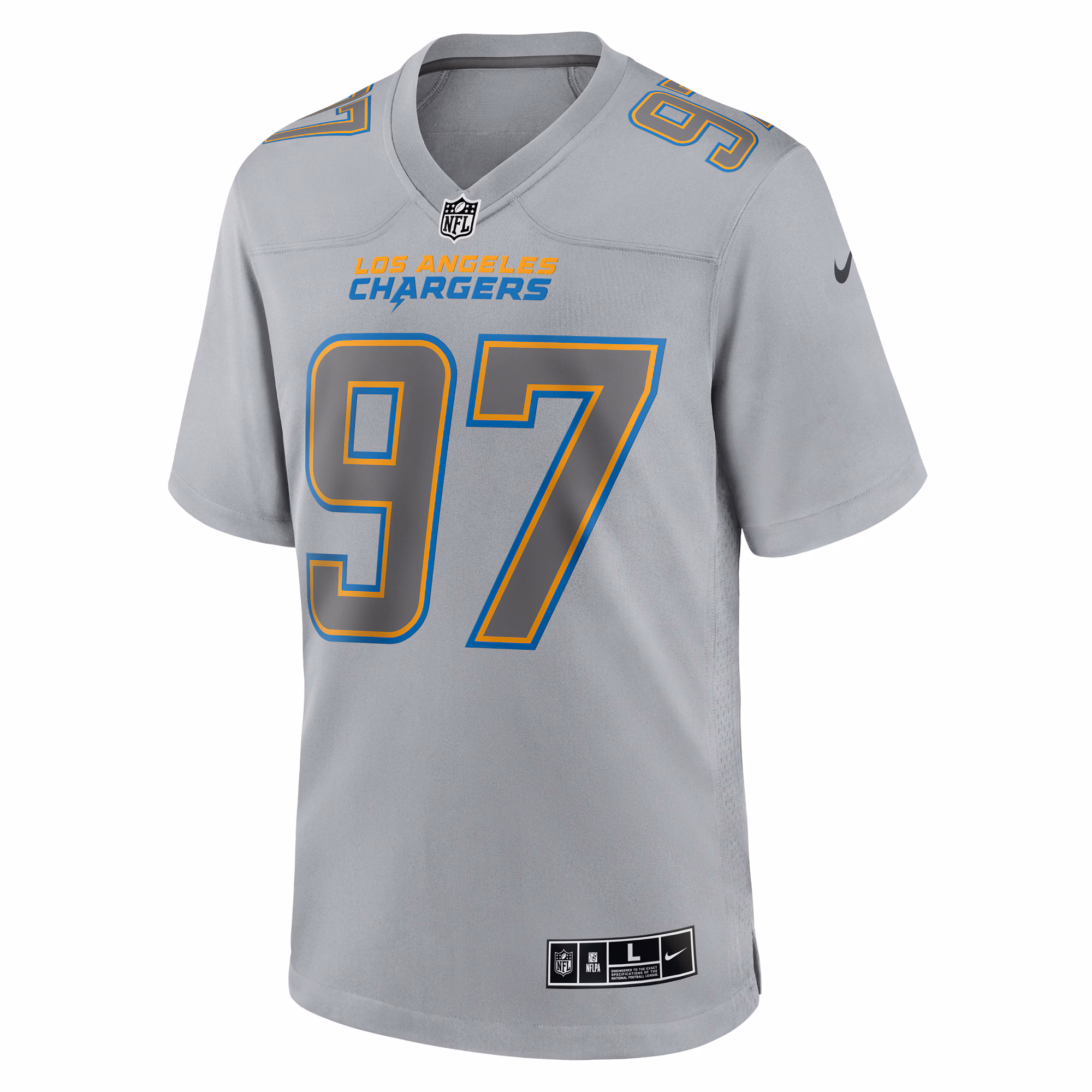 Joey Bosa Los Angeles Chargers Atmosphere Fashion Game Jersey - Gray