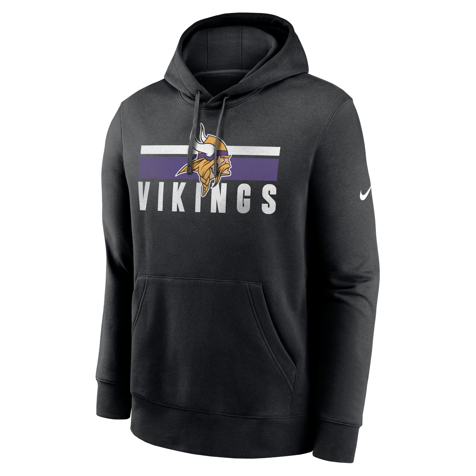 Minnesota Vikings Club Fleece Pullover Hoodie - Black