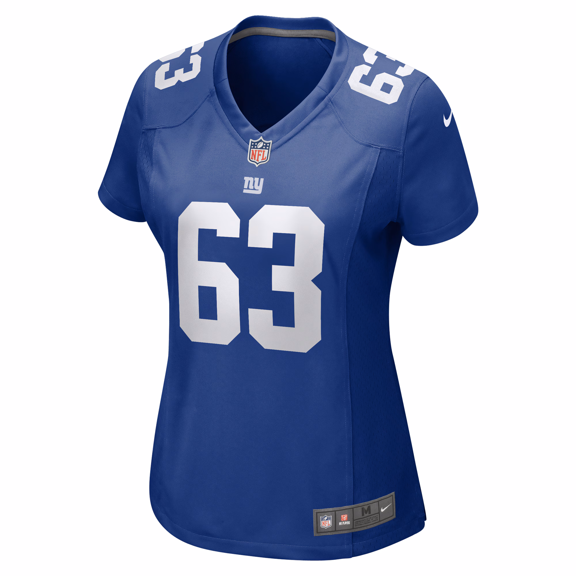 JC Hassenauer New York Giants Women's Team Game Jersey - Royal