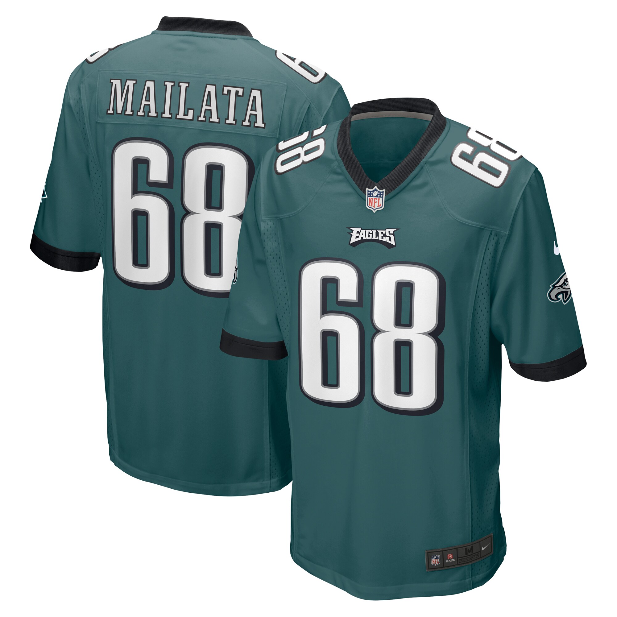Mailata Philadelphia Eagles  Game Jersey - Midnight Green