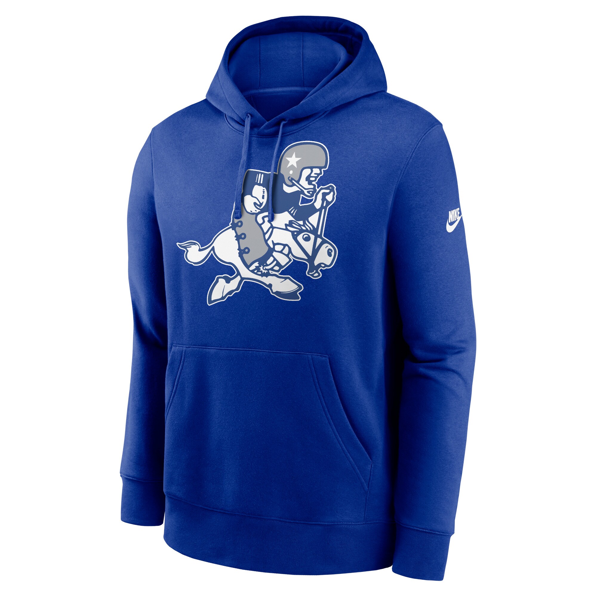 Dallas Cowboys Rewind Retro Joe Club Pullover Hoodie - Heather Charcoal