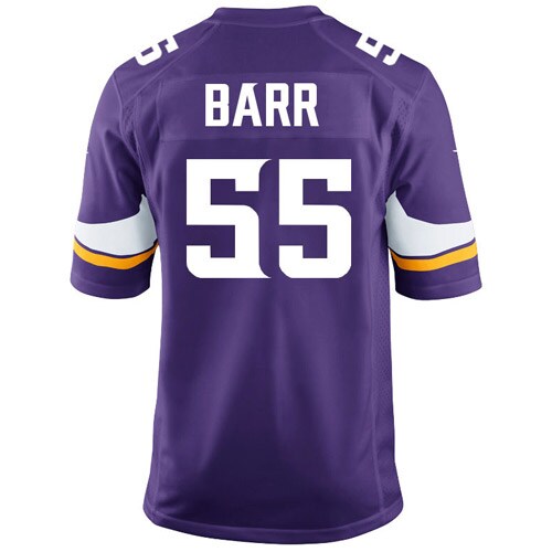 Anthony Barr Minnesota Vikings Youth  Team Color Game Jersey - Purple