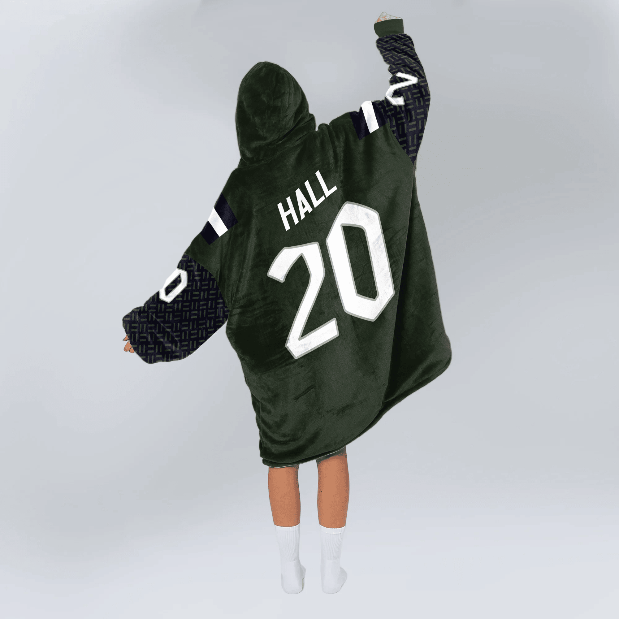 Adult B.H 20 New York J Football Unisex Blanket Hoodie