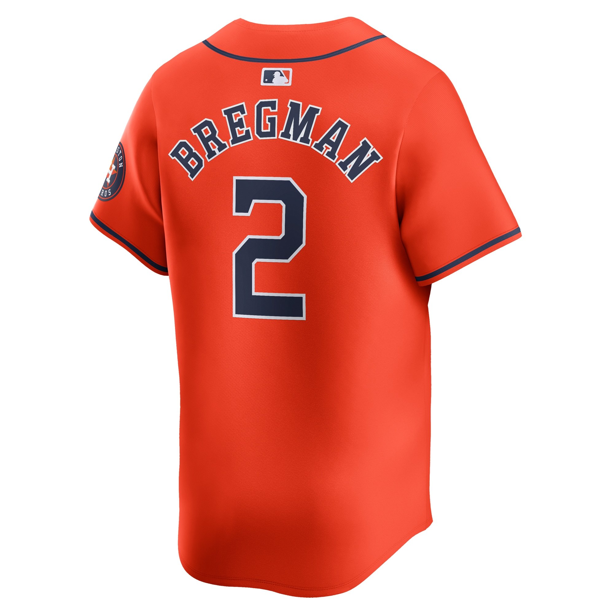 Men's Houston Astros Alex Bregman  Orange Alternate Limited Player Jersey