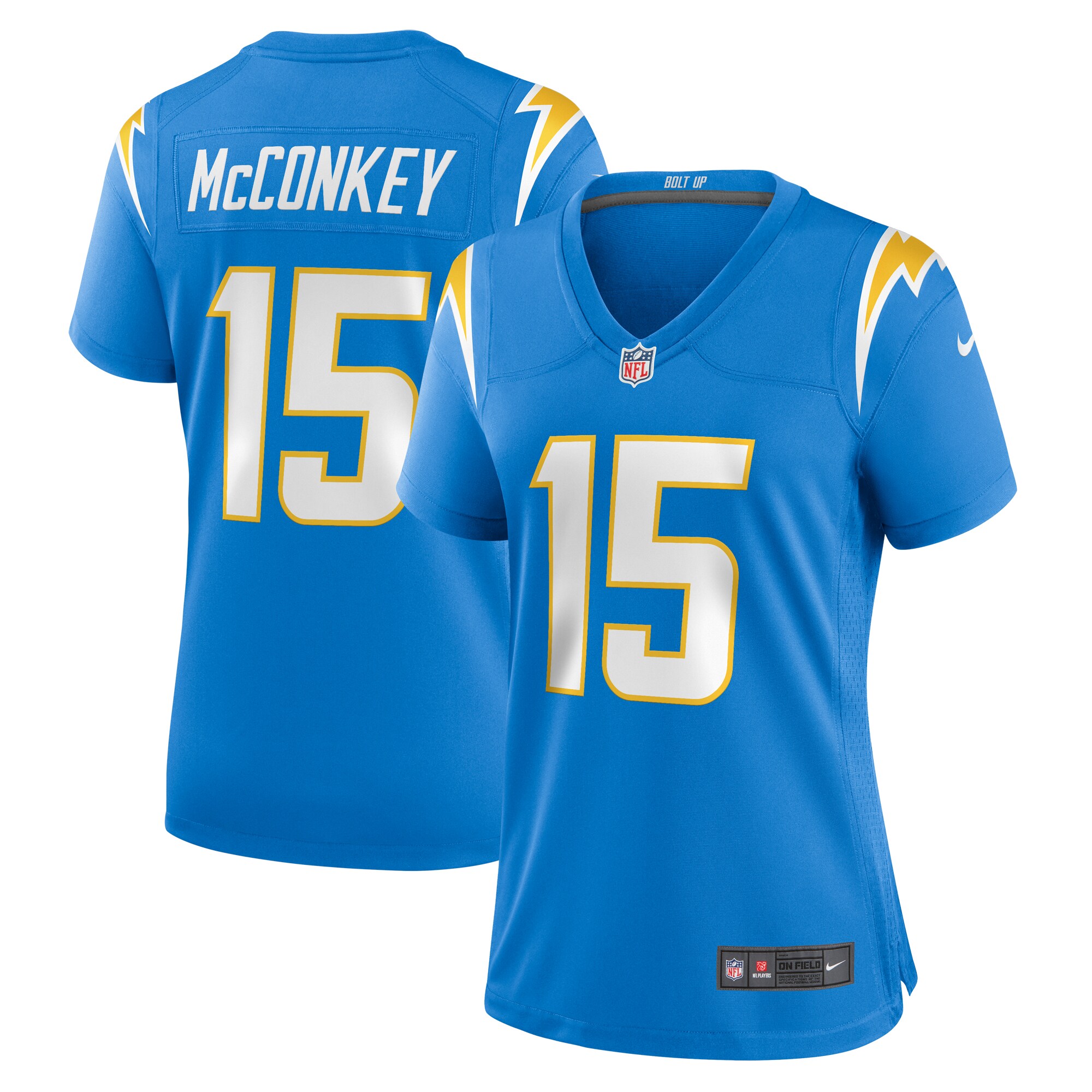 Ladd McConkey Los Angeles Chargers Women's Alternate Game Jersey -  Navy