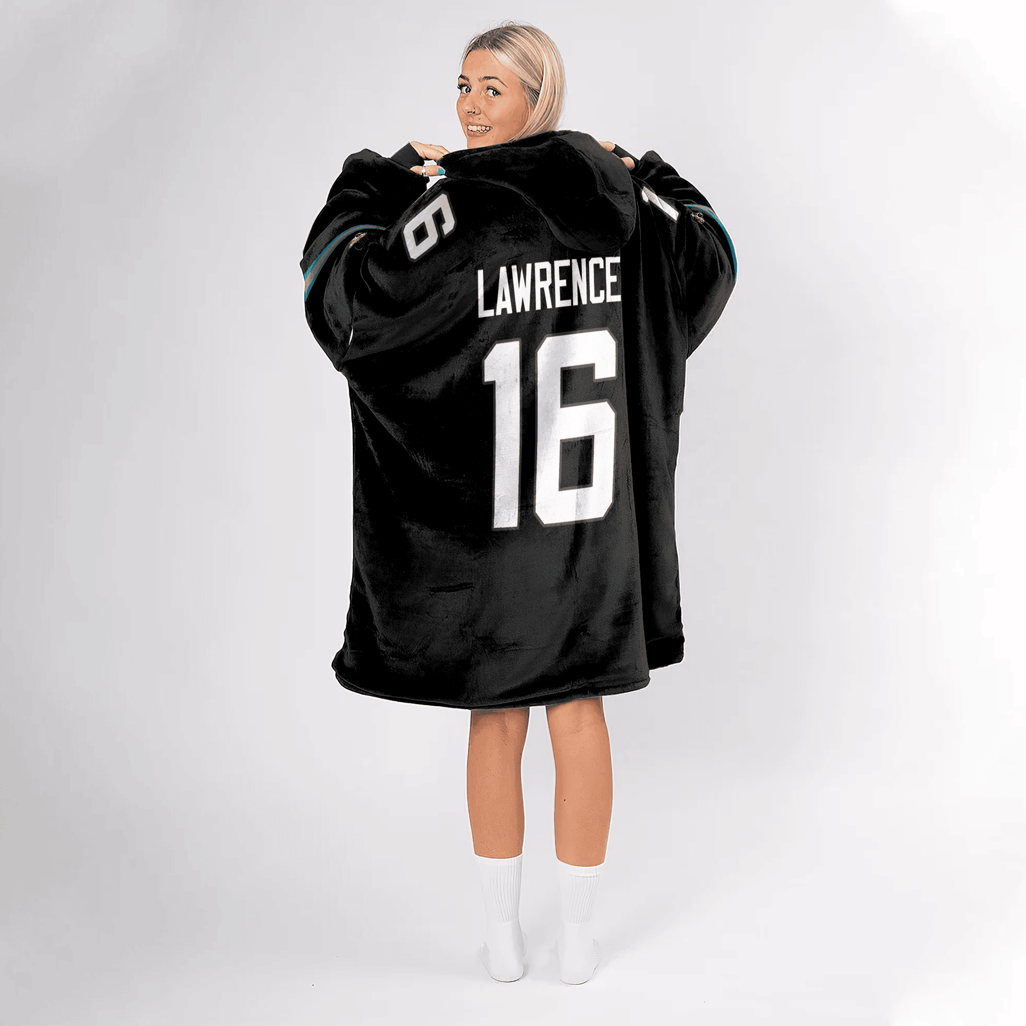 T.L 16 Jacksonville Football Unisex Blanket Hoodie