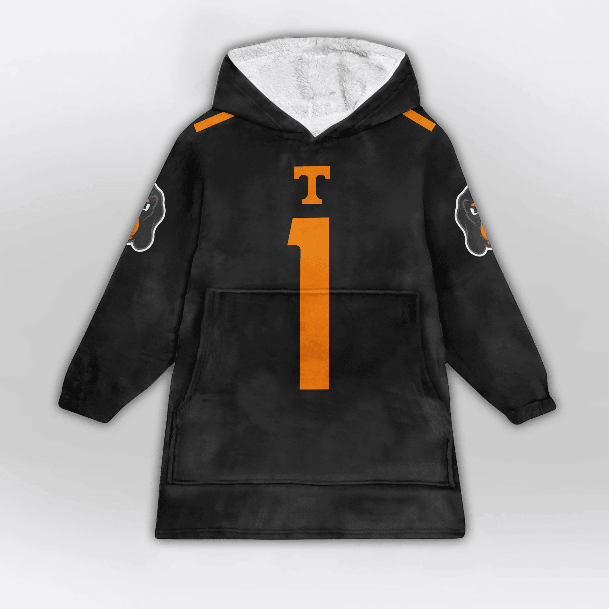 Kid 1 Tennessee Football Unisex Blanket Hoodie
