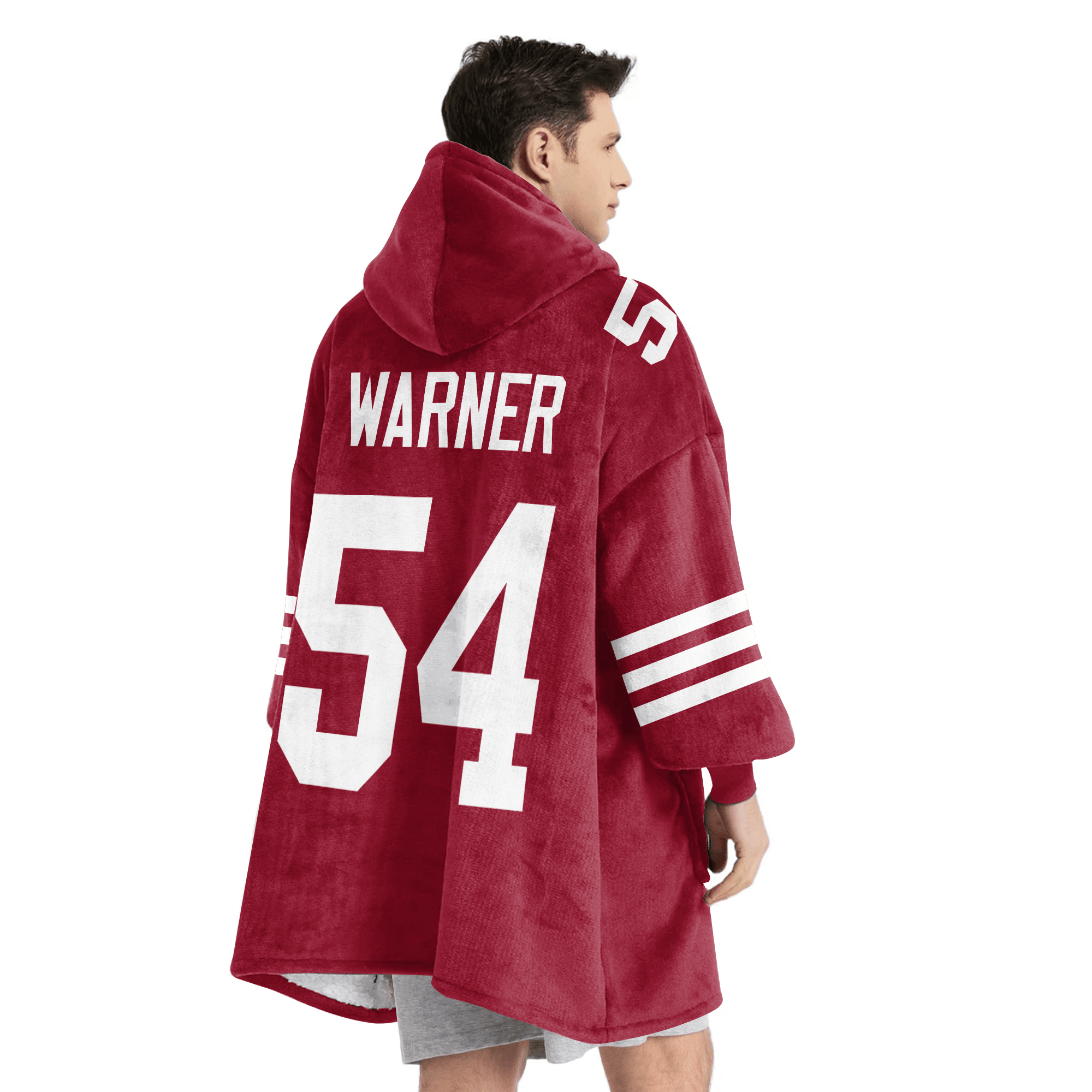Adult F.W 54 Captain San Francisco 49ers Football Unisex Blanket Hoodie