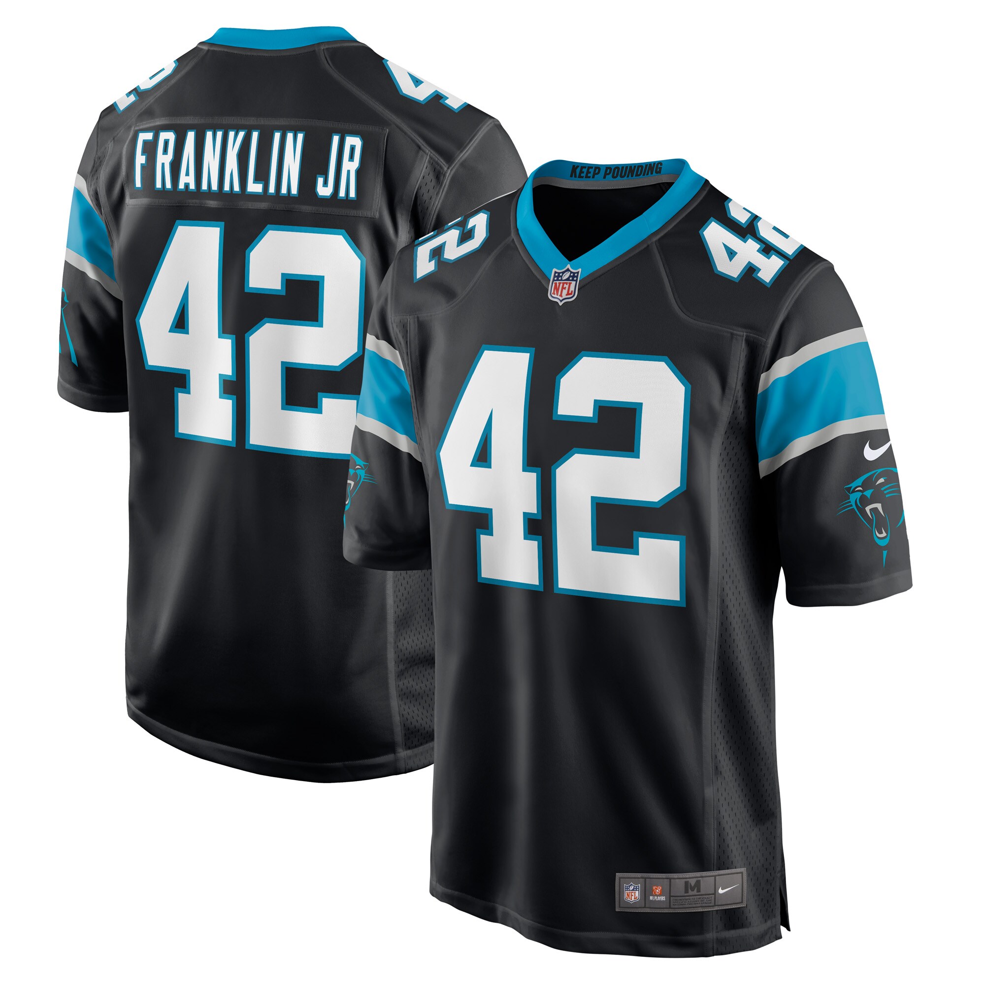 Sam Franklin Jr. Carolina Panthers  Game Player Jersey - Black