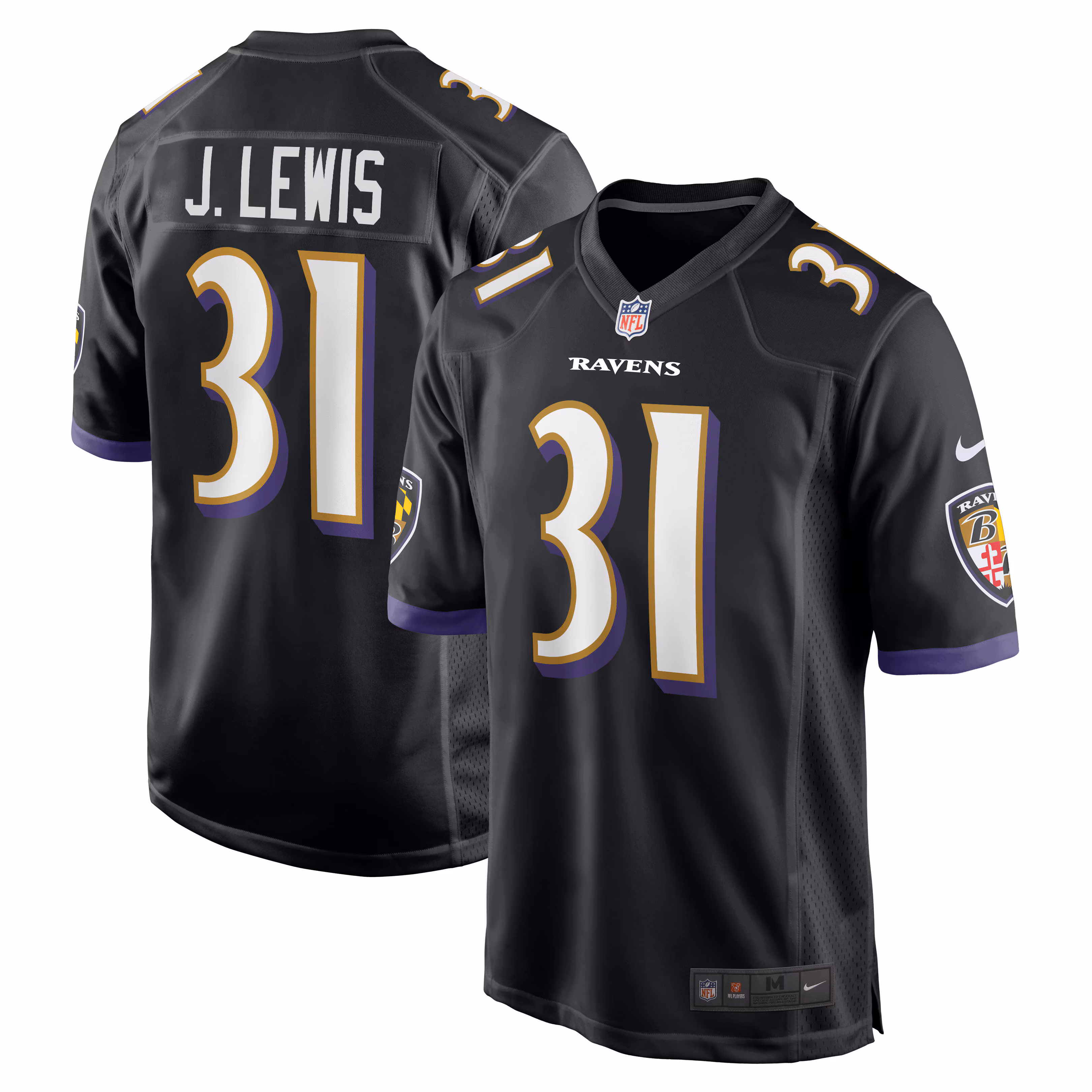 Jamal Lewis Baltimore Ravens Retired Player Jersey - Black