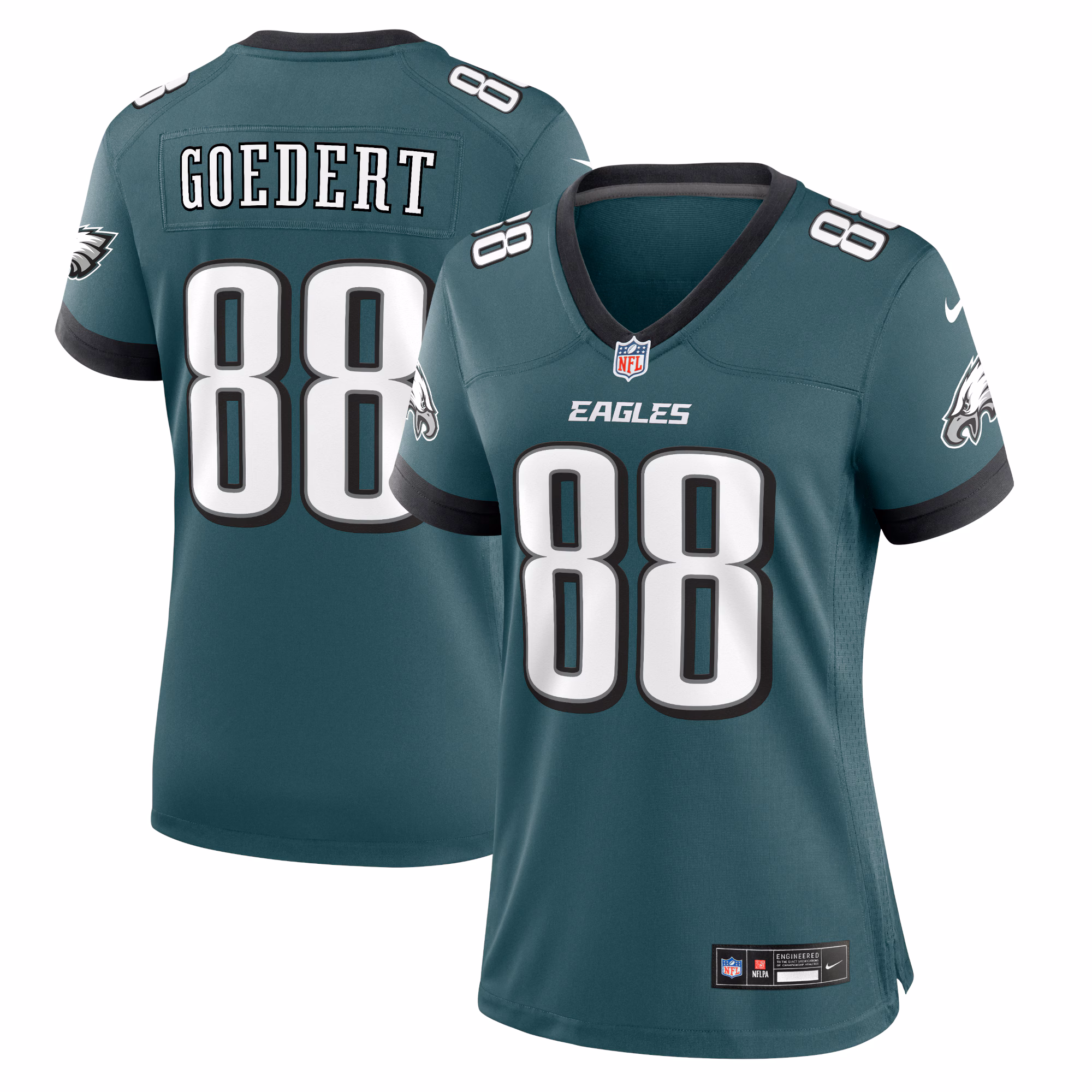 Dallas Goedert Philadelphia Eagles #88 White Game Jersey - White