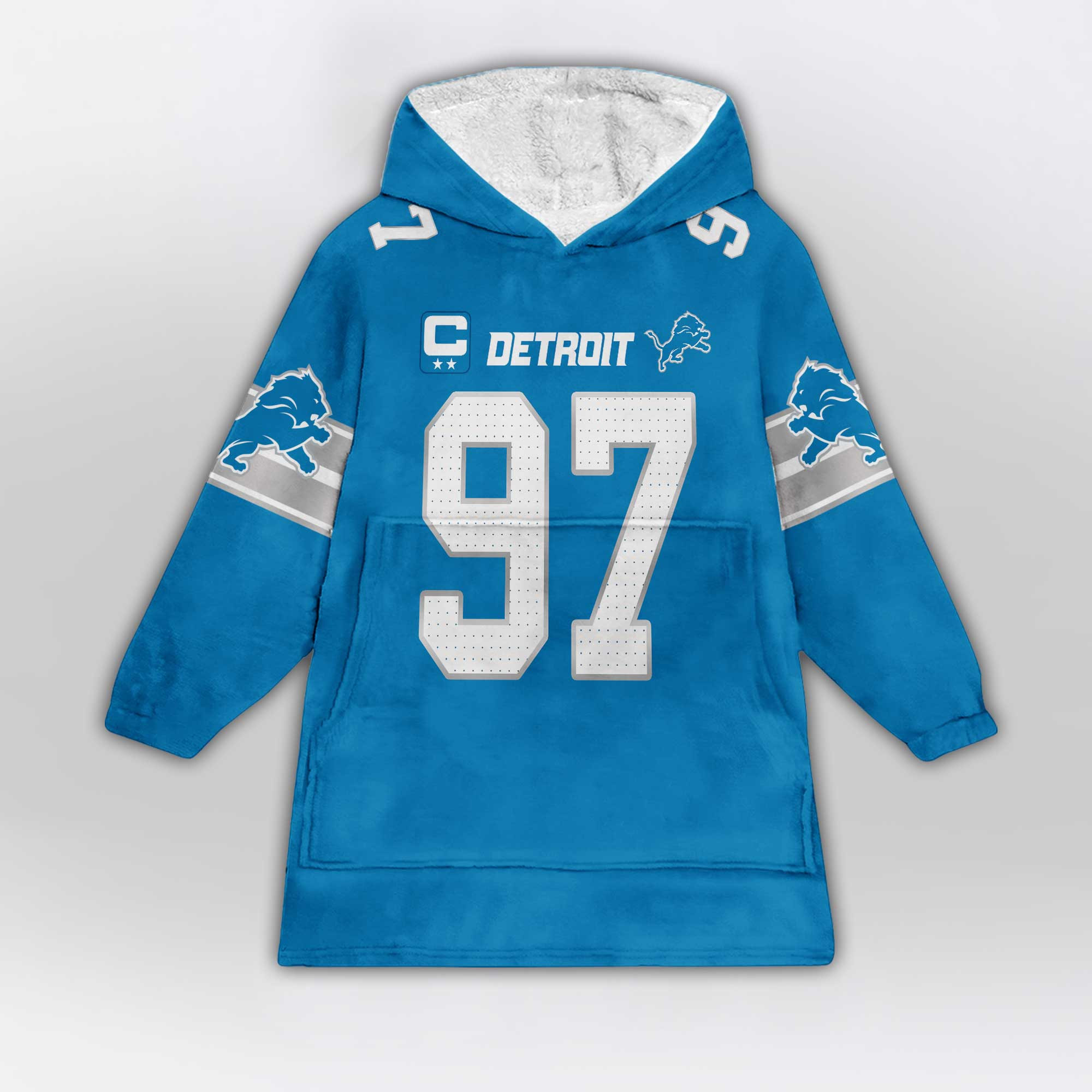 Kid 97 Detroit Football Unisex Blanket Hoodie
