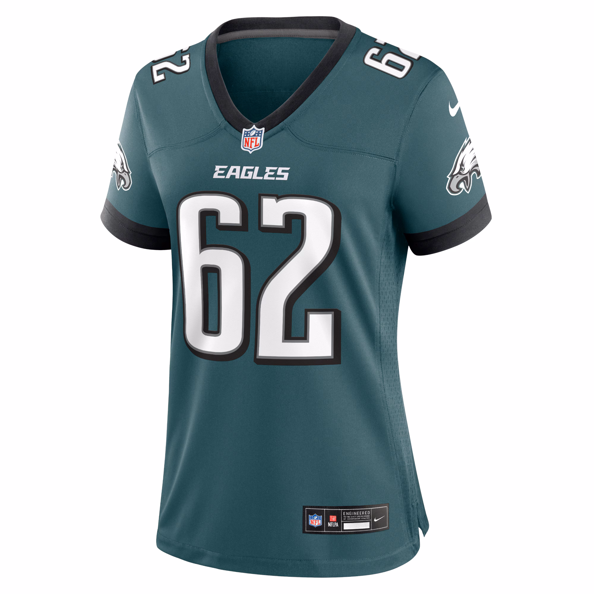 Jason Kelce Philadelphia Eagles Women's Team Game Jersey - Midnight Green
