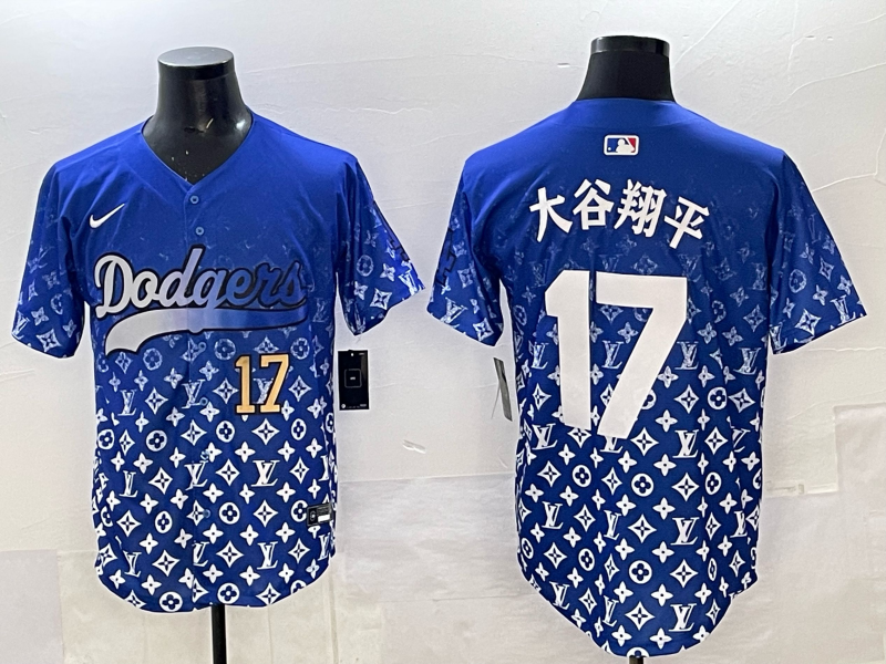 Men's #17 Shohei Ohtani Los Angeles Dodgers 2025 Custom Cool Jersey
