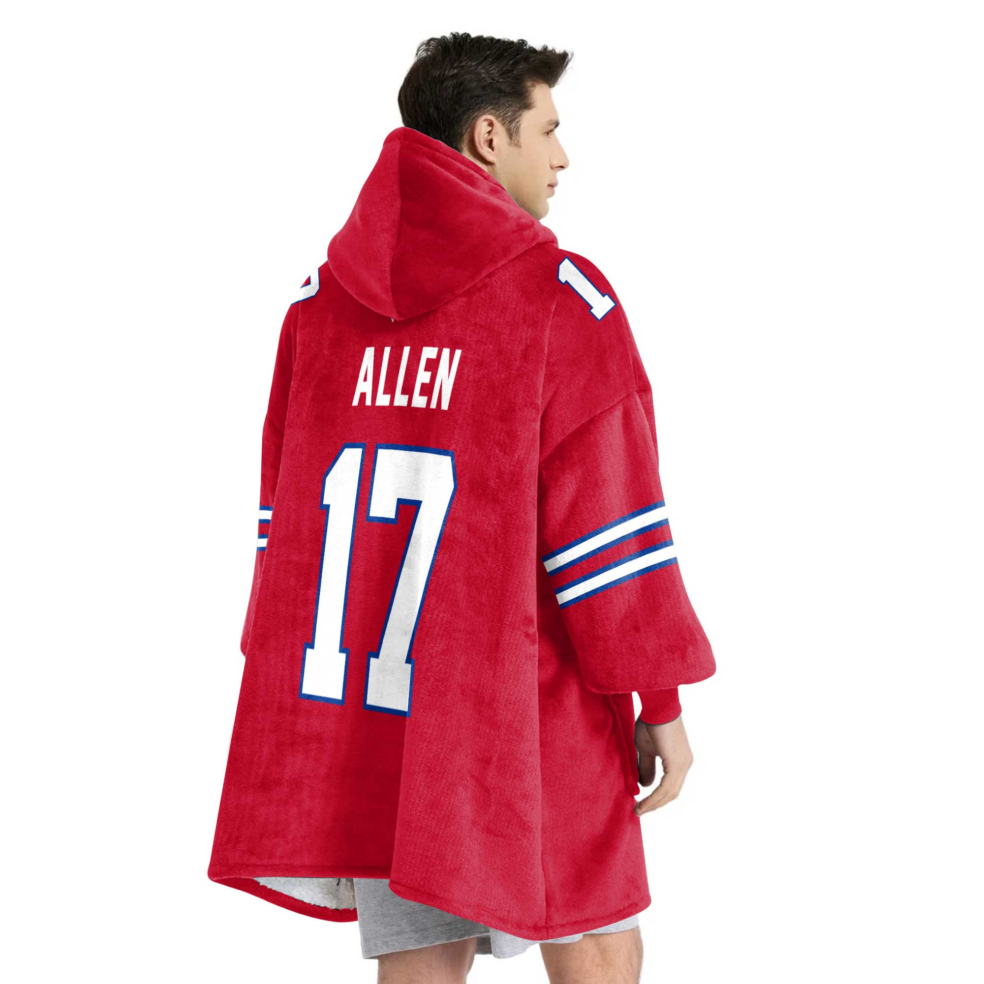 Captain J.A 17 Buffalo Football Unisex Blanket Hoodie