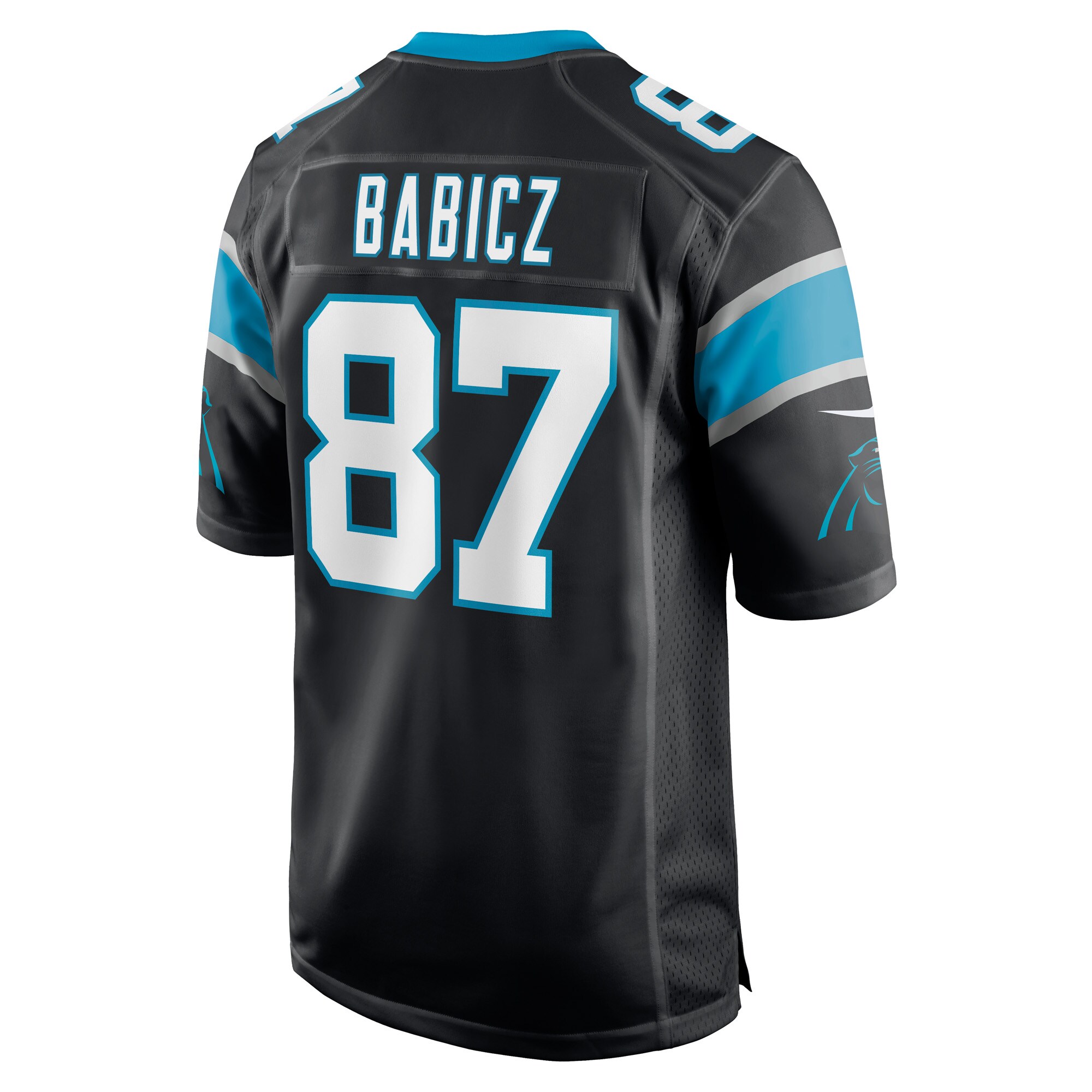 Josh Babicz Carolina Panthers  Game Player Jersey - Black