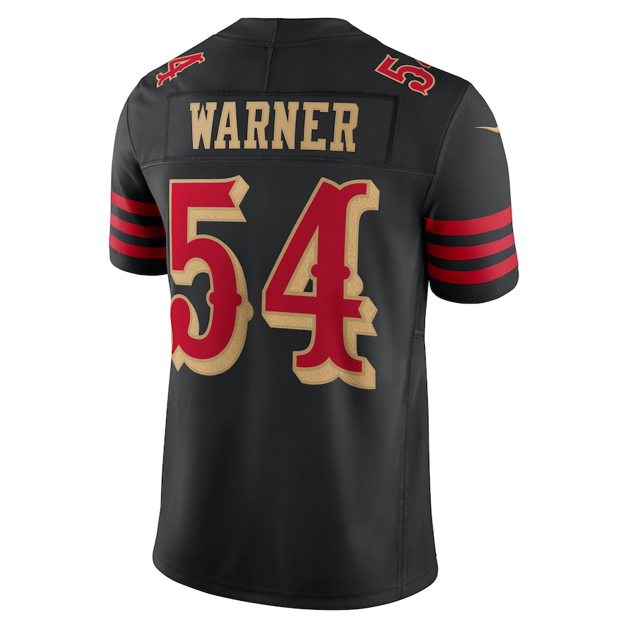 Warner #54 San Francisco 49ers 2025 Rivalries Collection Limited Jersey - Black
