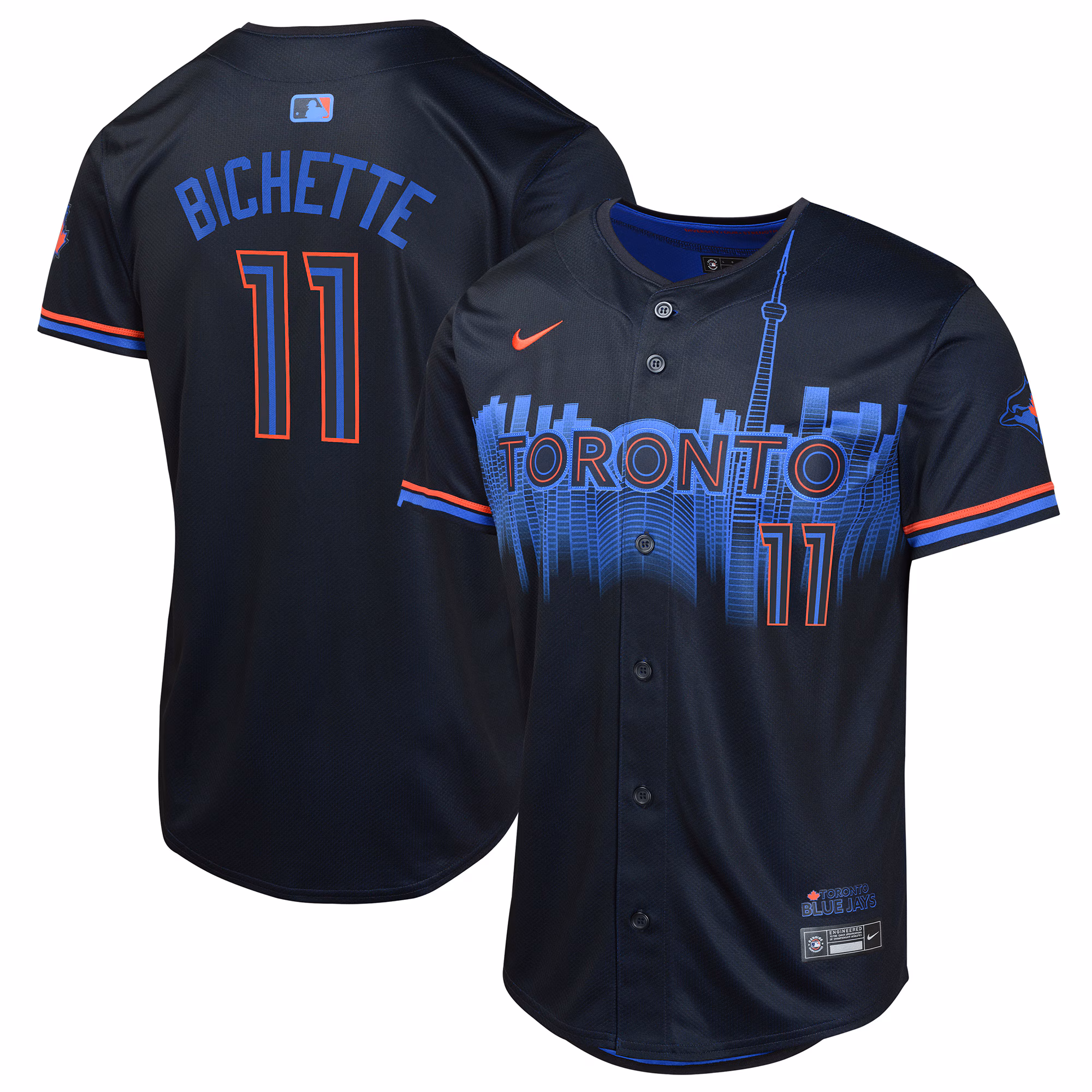 Bo Bichette #11 Toronto Blue Jays Youth 2024 City Connect Limited Player Jersey - Navy