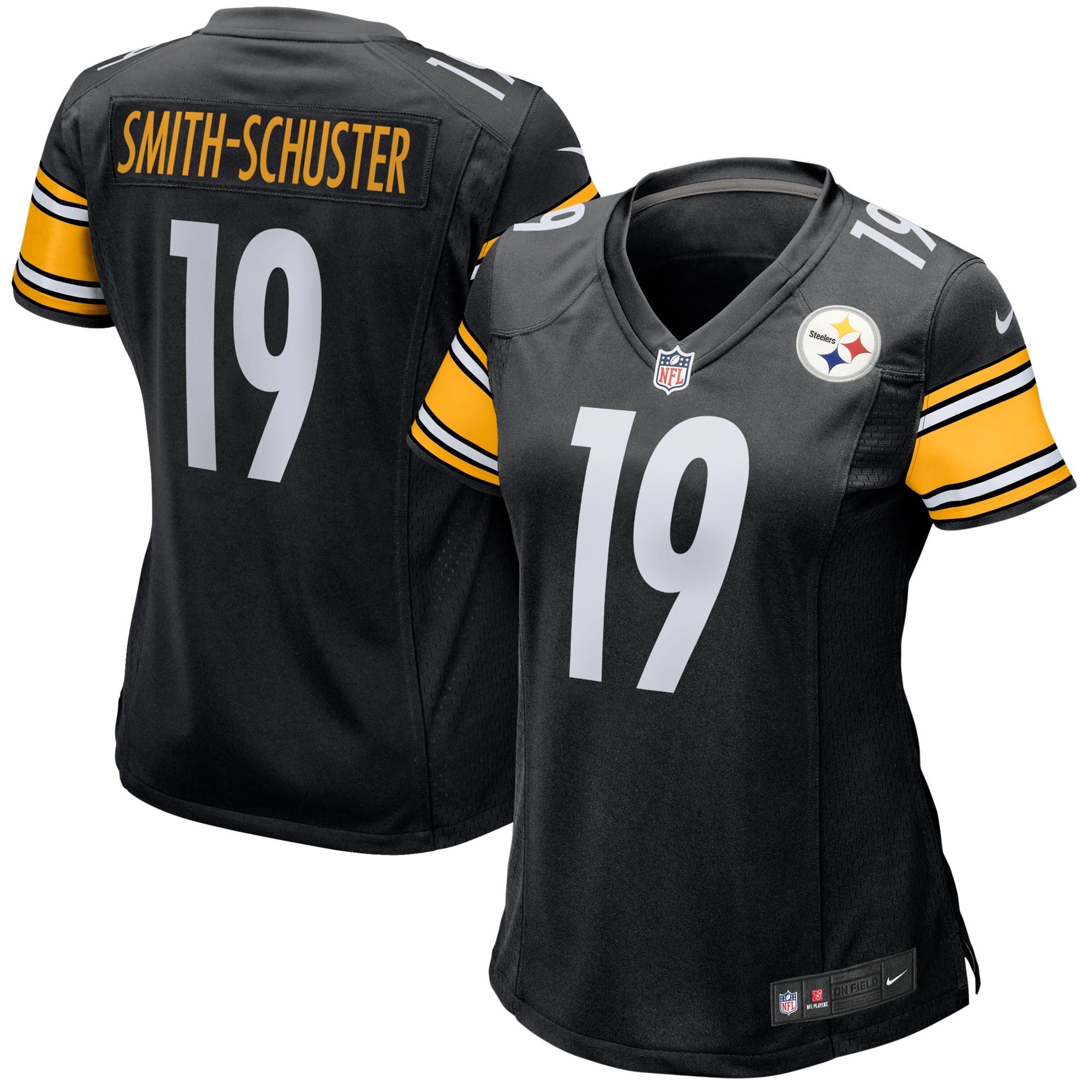 JuJu Smith-Schuster Pittsburgh Steelers  Women's Game Player Jersey - Black