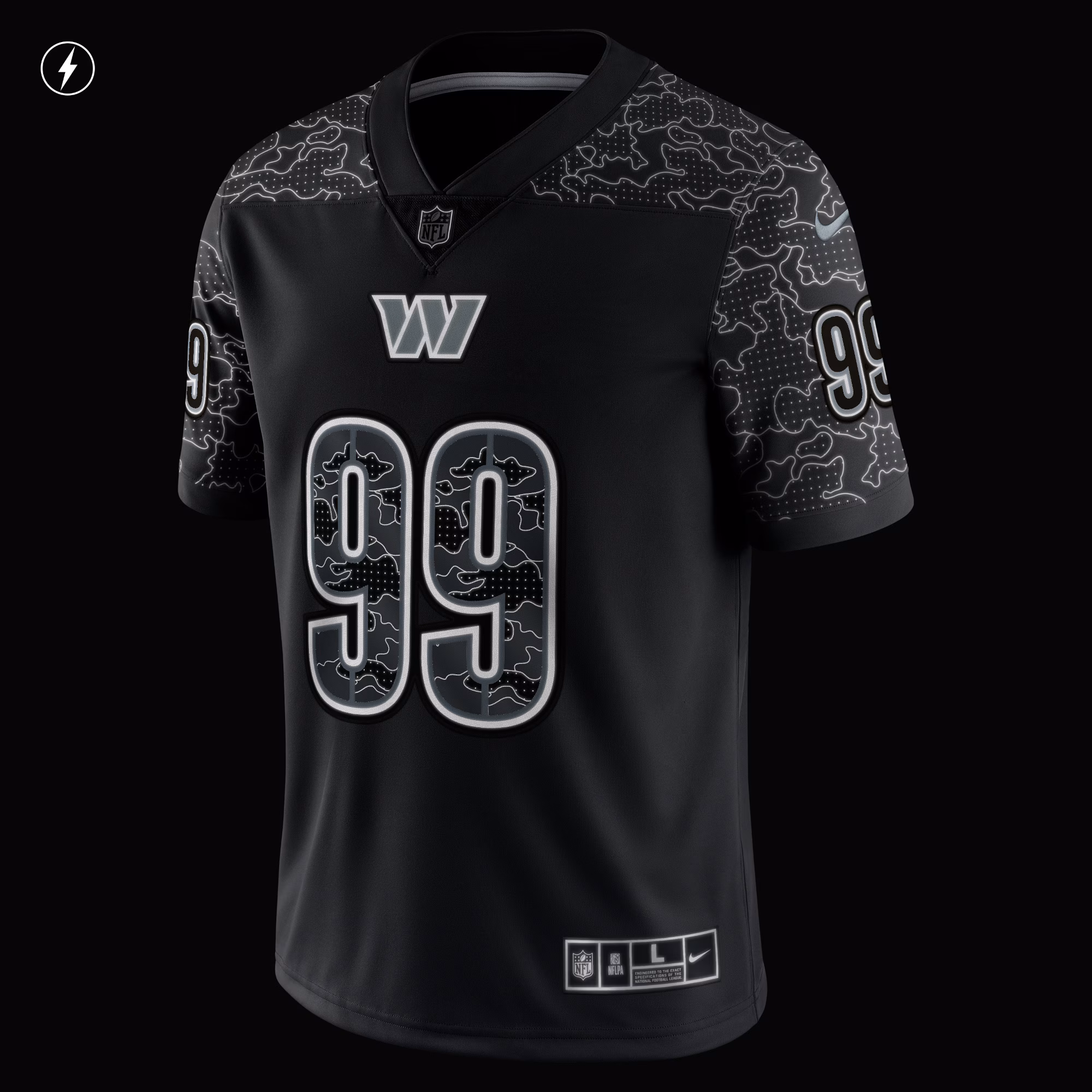 Chase Young Washington Commanders RFLCTV Limited Jersey - Black