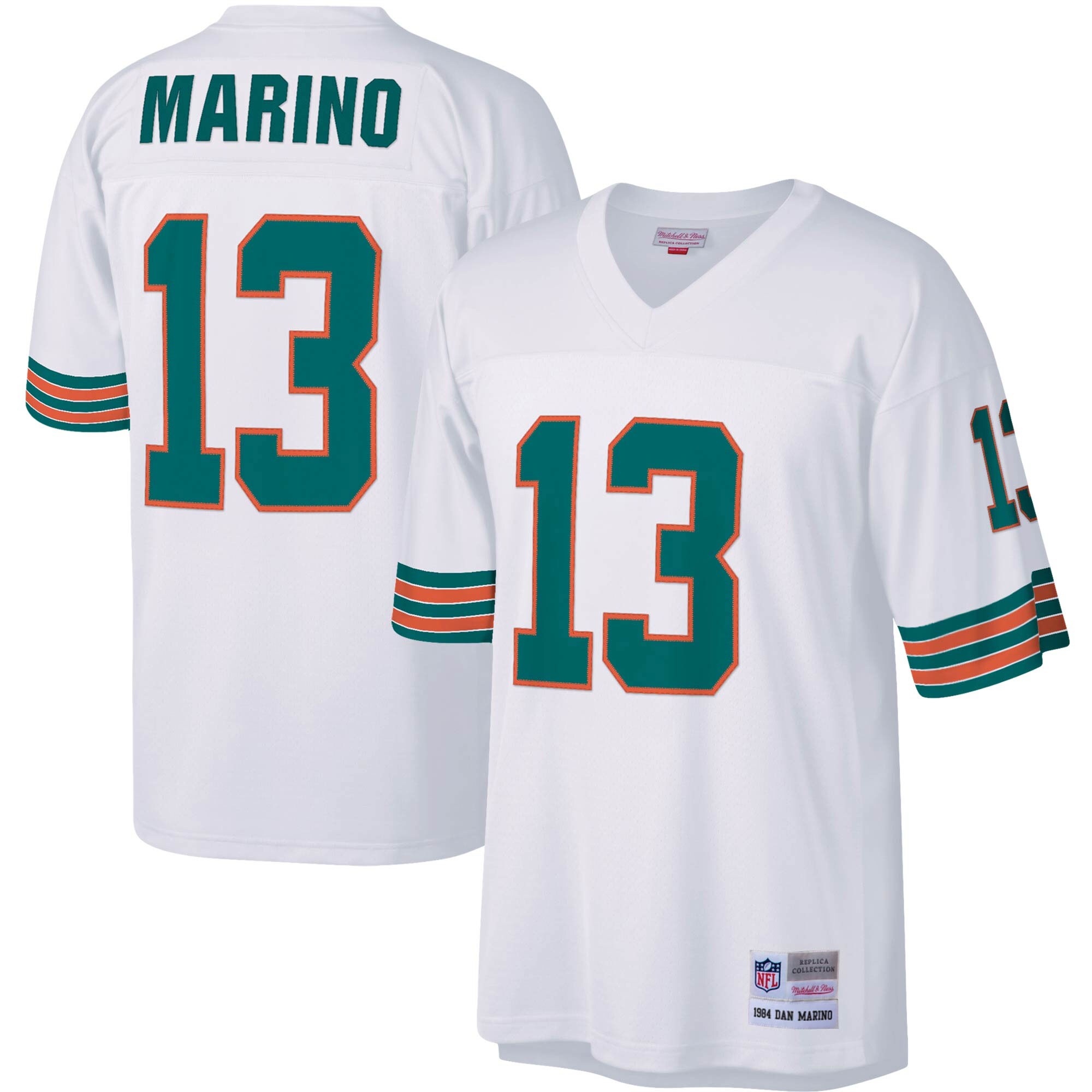 Dan Marino Miami Dolphins  Big & Tall 1984 Retired Player Replica Jersey - White