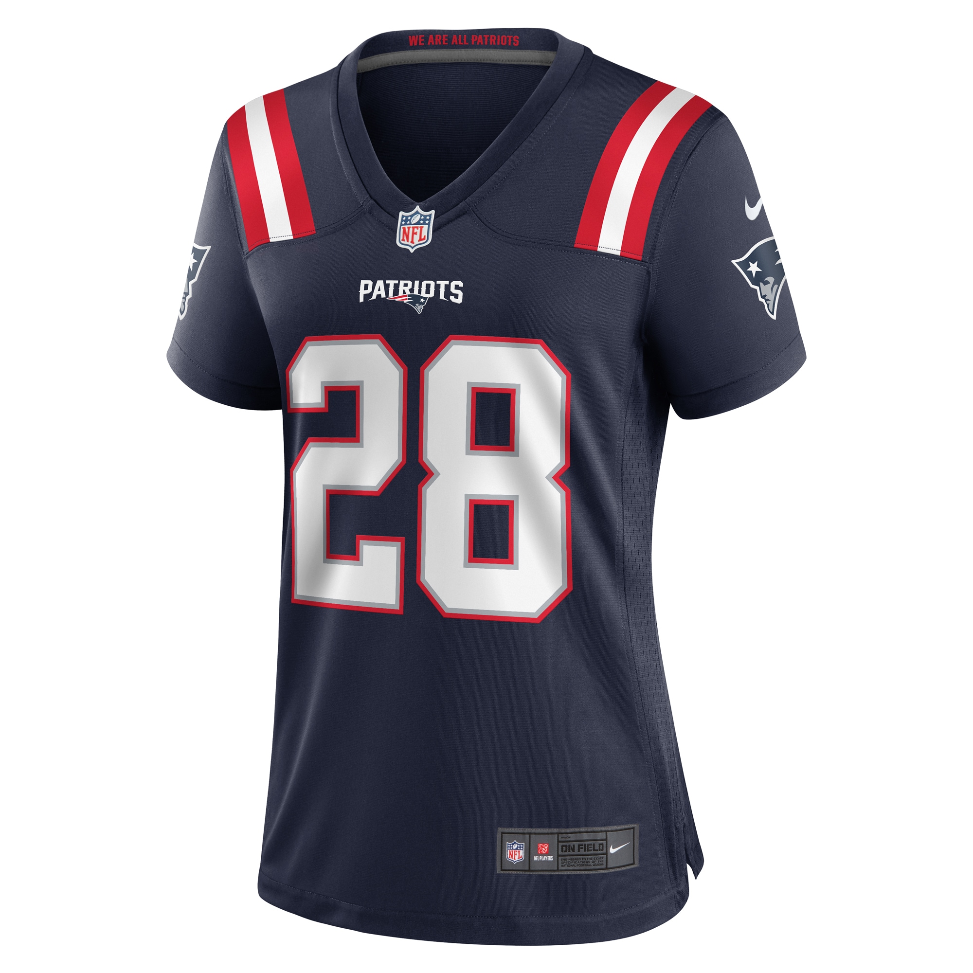 Ameer Speed New England Patriots Women's Team Game Jersey -  Navy