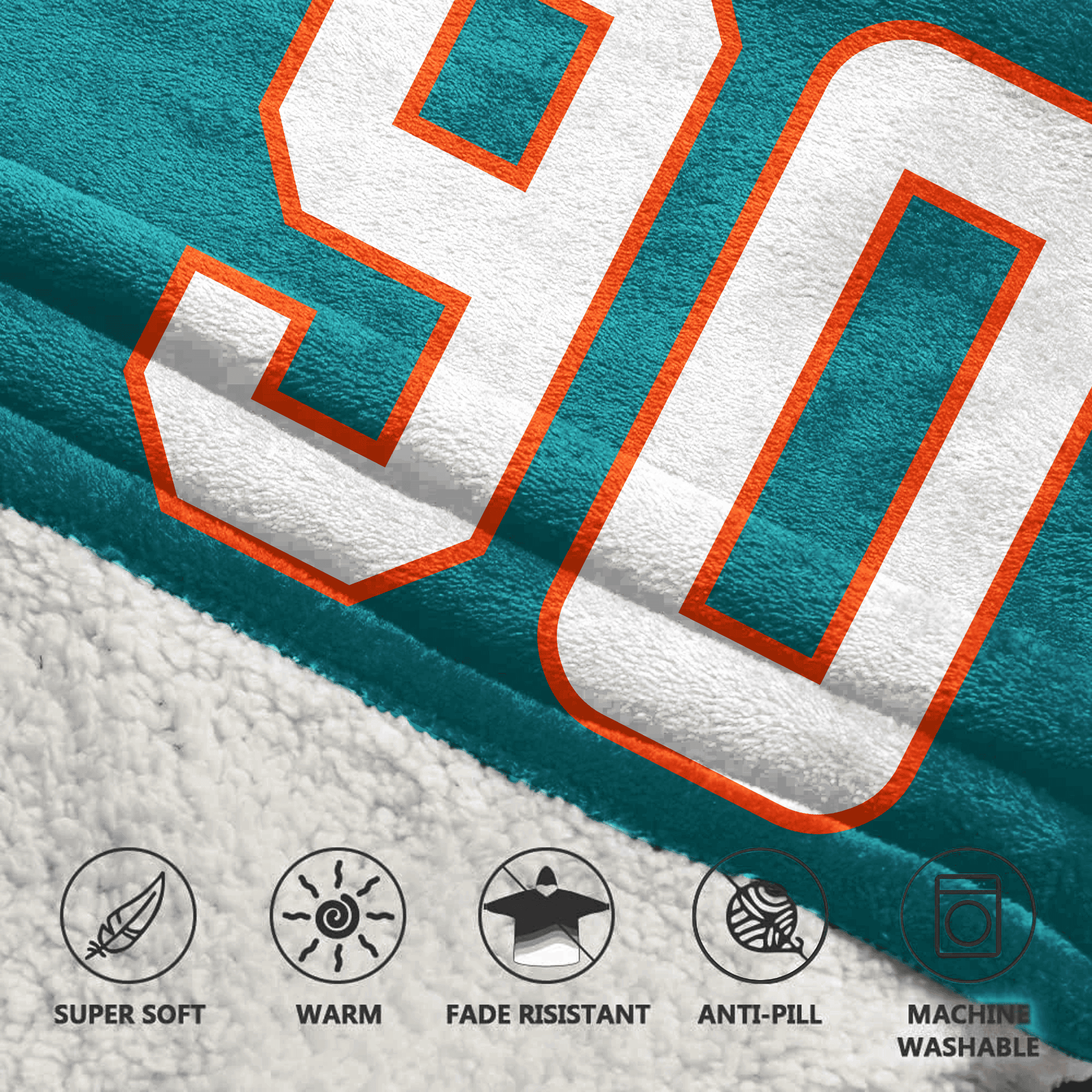 Kid 90 Miami Football Unisex Blanket Hoodie