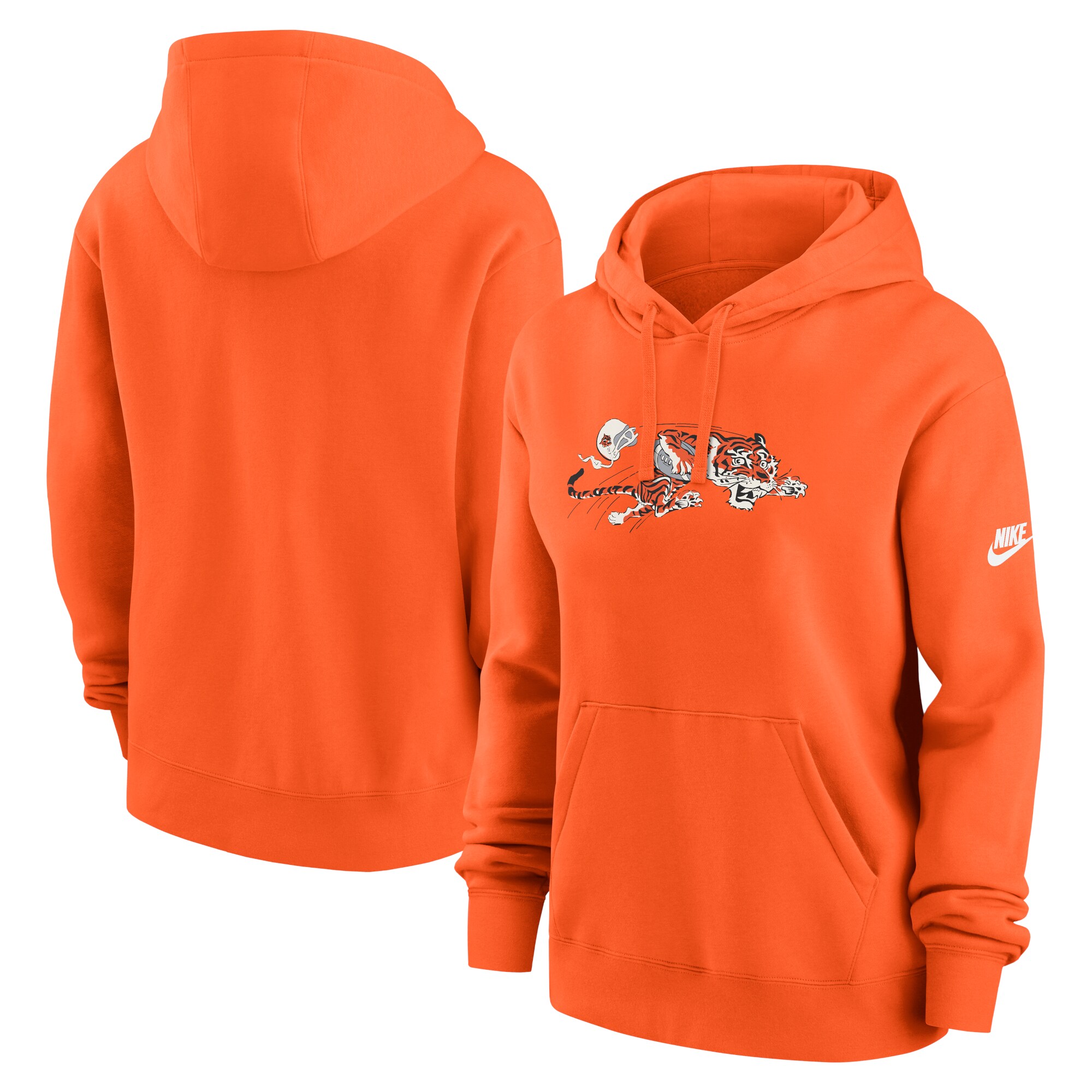 Cincinnati Bengals Women's Club Fleece Pullover Hoodie - Black