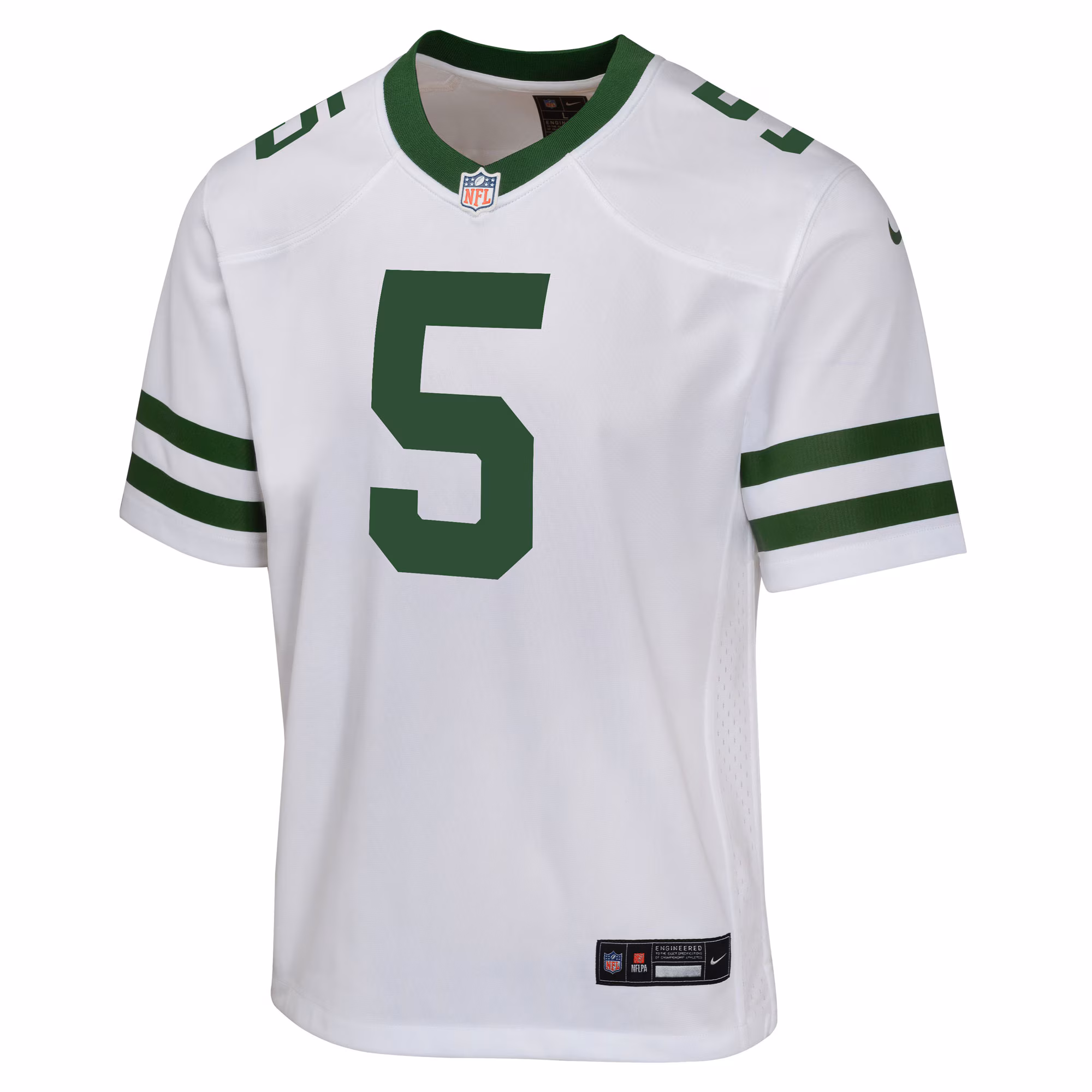 Garrett Wilson New York Jets Youth Game Jersey - Legacy White