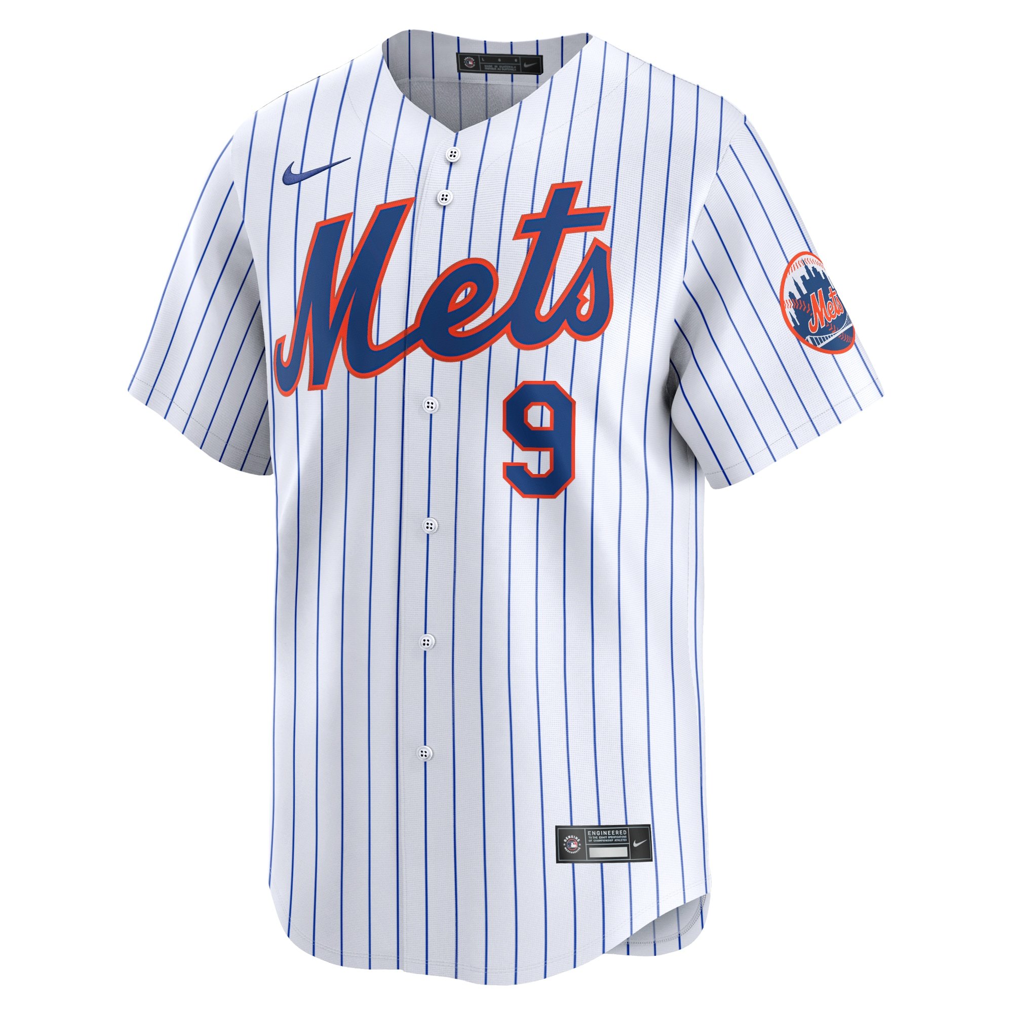 Men's New York Mets Brandon Nimmo  White Home Limited Player Jersey