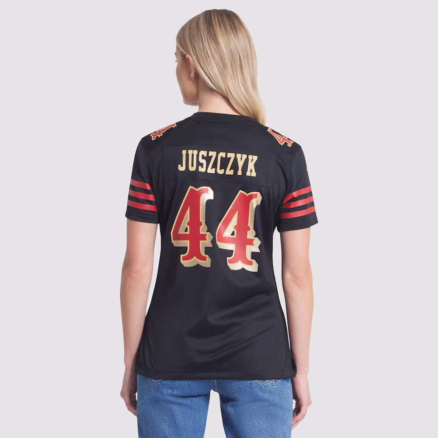 Kyle Juszczyk #44 San Francisco 49ers Women's 2025 Rivalries Collection Game Jersey - Black