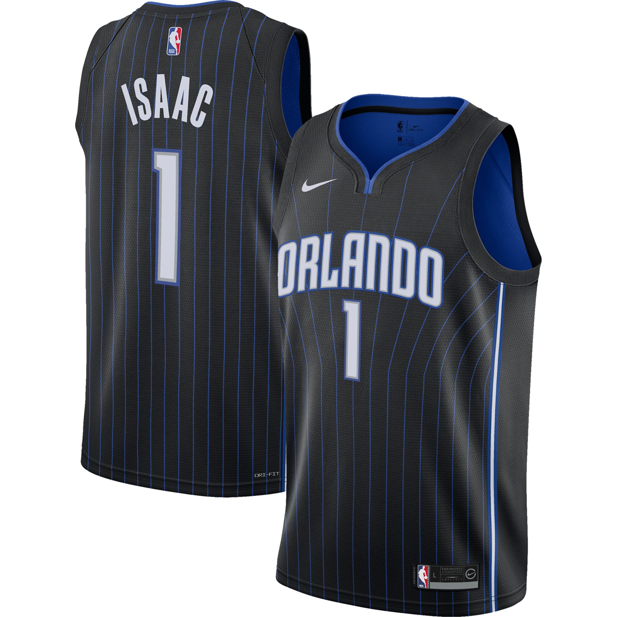 Jonathan Isaac Orlando Magic  2021/22 Swingman Jersey - Icon Edition - Black