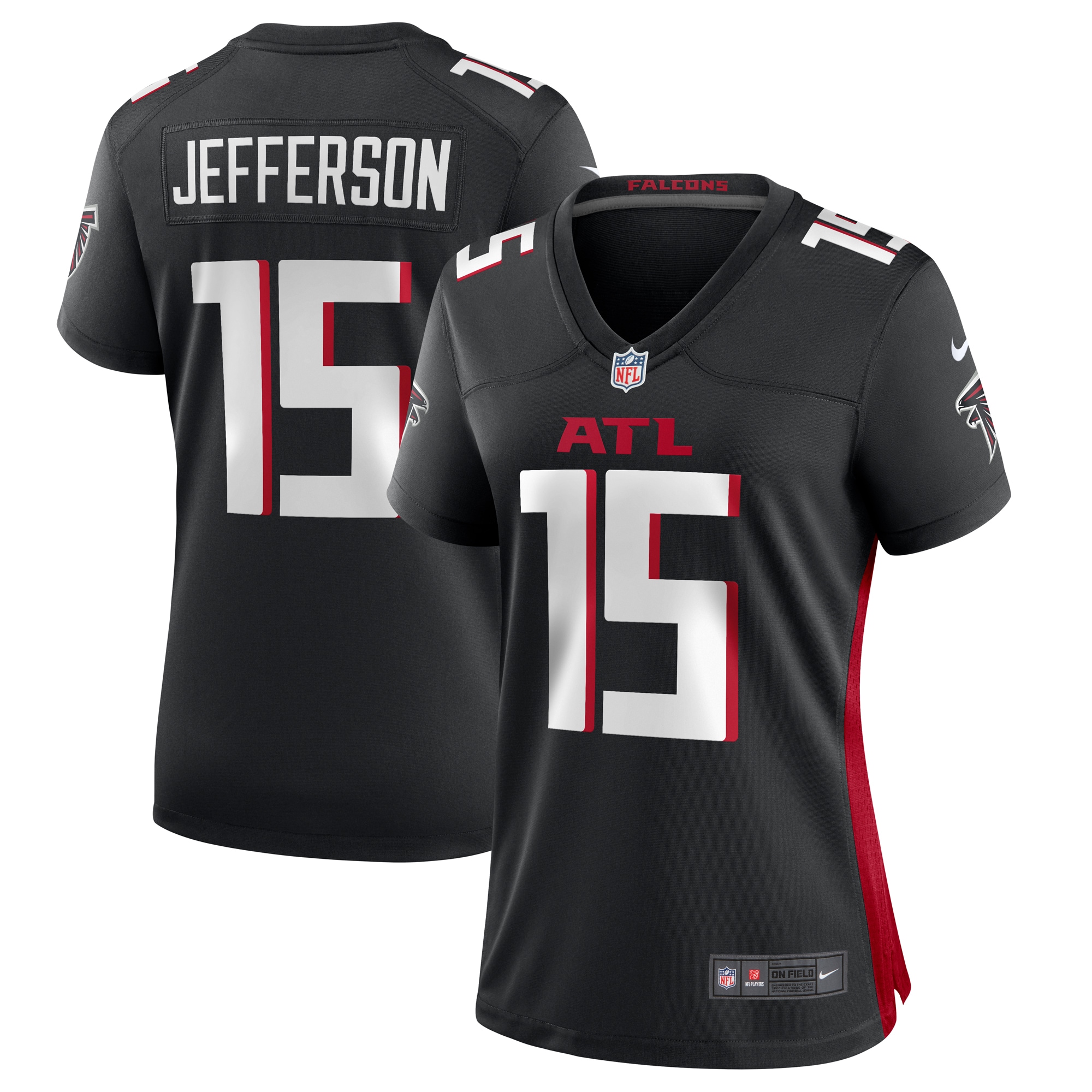 Van Jefferson Atlanta Falcons Women's  Game Jersey -  Black