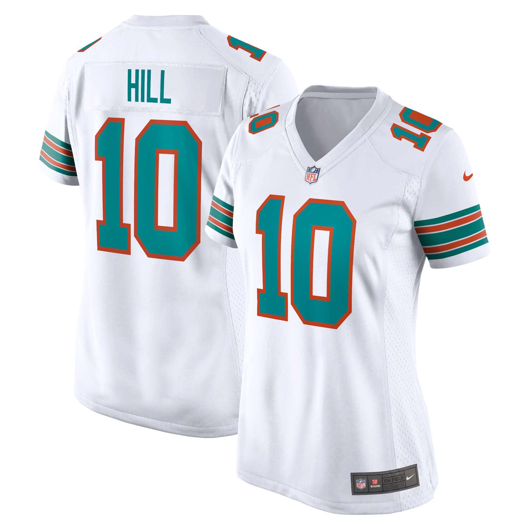 Tyreek Hill Miami Dolphins Women's Alternate Game Jersey - White