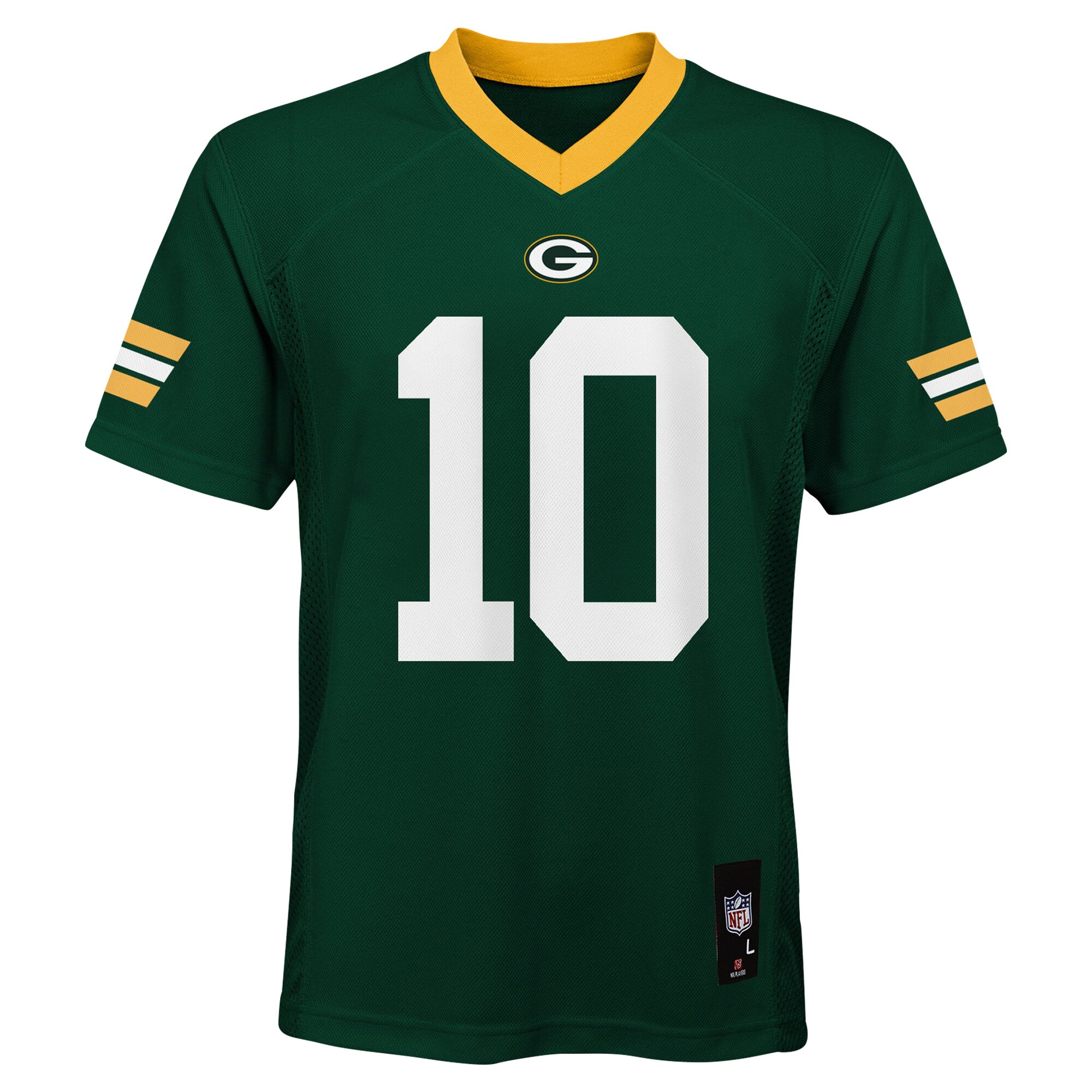 Love Green Bay Packers Youth Replica Player Jersey - Green